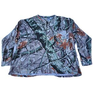 Outfitters Ridge Fusion 3D Camo Long Sleeve Hunting Camping T-Shirt Mens Sz 2XL